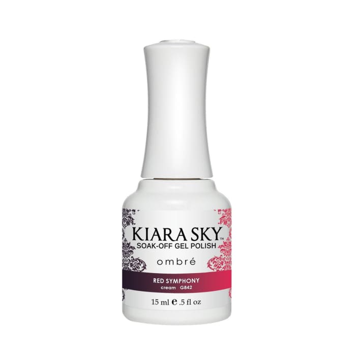 Kiara Sky Ombre GEL POLISH - G842 RED SYMPHONY - OceanNailSupply