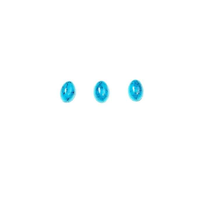 Marble stone Pointed Oval - Turquoise - OceanNailSupply