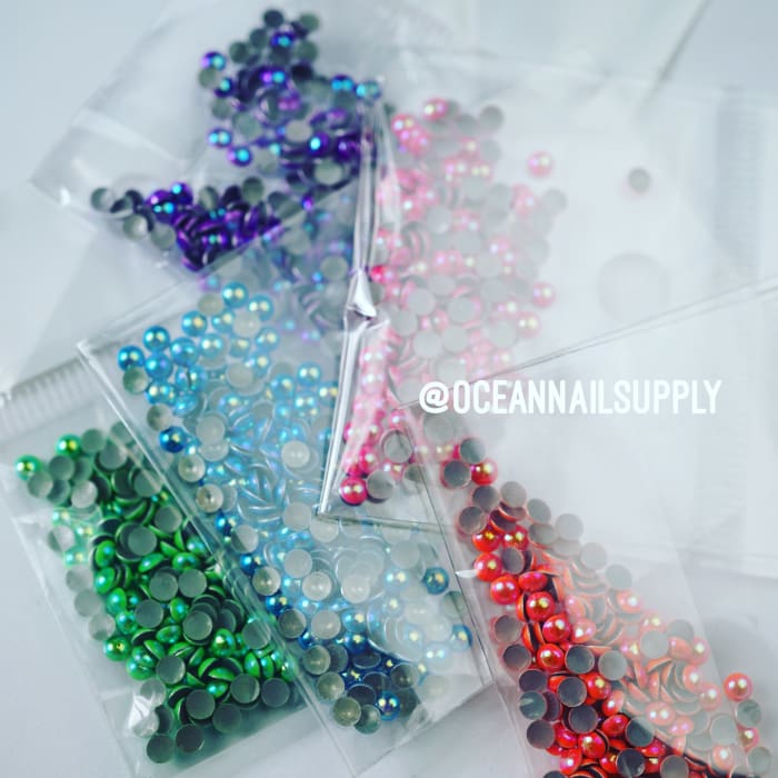 Metallic Neon Pearl Stud (Mixed Pack) - OceanNailSupply