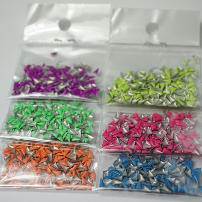 Neon stud mixed packs - OceanNailSupply