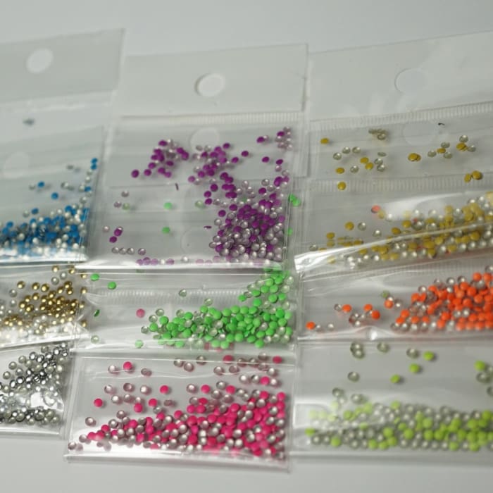 Neon stud mixed packs - OceanNailSupply