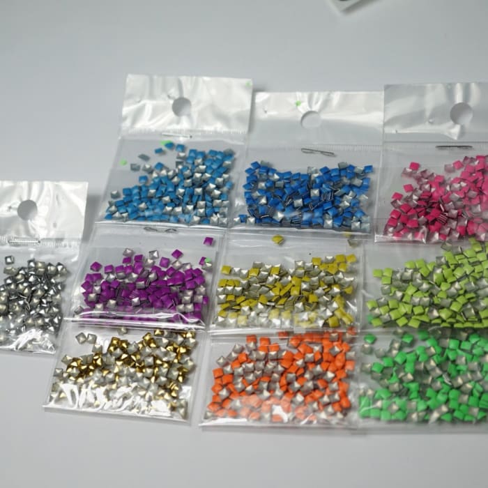 Neon stud mixed packs - OceanNailSupply