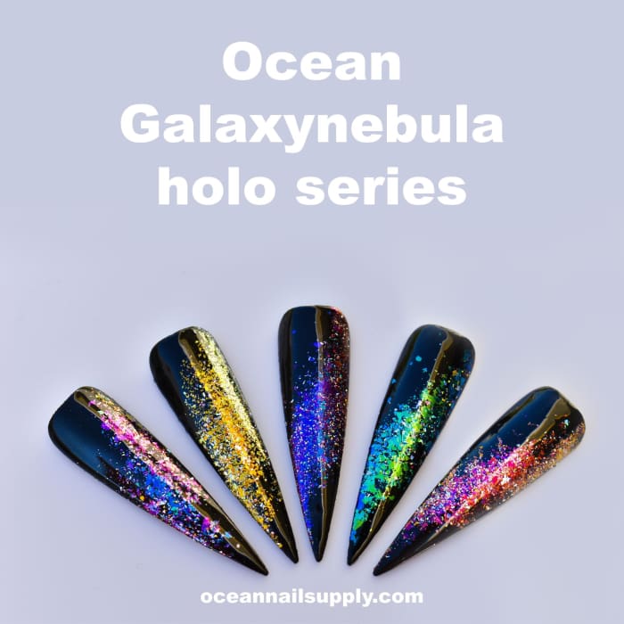 Ocean Galaxy Nebula Holo Series - OceanNailSupply