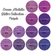 Ocean Metallic Glitter Collection - Purple - OceanNailSupply