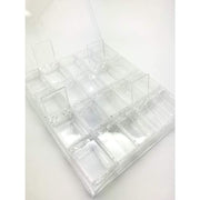 Plastic case storage with 20 small boxes - OceanNailSupply