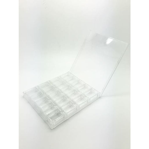 Plastic case storage with 20 small boxes - OceanNailSupply