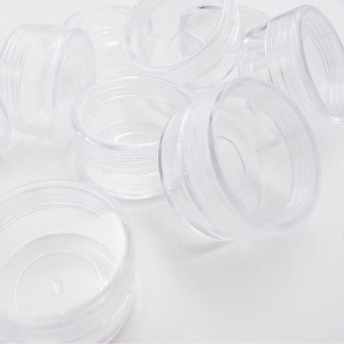 Plastic Case Storage with 24 Jars - OceanNailSupply