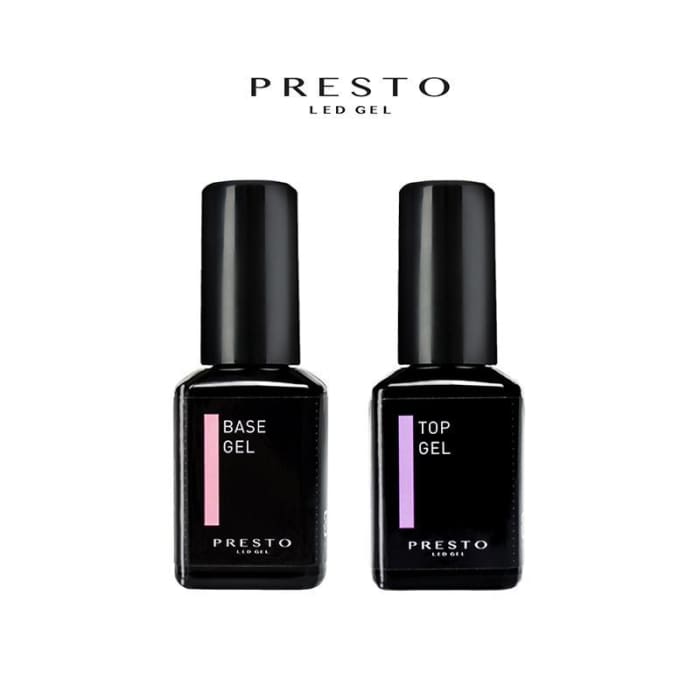PRESTO BASE AND TOP GEL BUNDLE [BOTTLE][REBRANDED] - OceanNailSupply