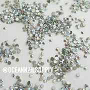 Swarovski Mint Alabaster AB Flatback - OceanNailSupply