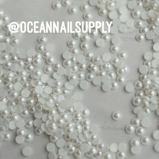 Swarovski Pearl Snow Flatback - OceanNailSupply