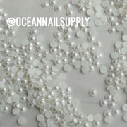 Swarovski Pearl Snow Flatback - OceanNailSupply