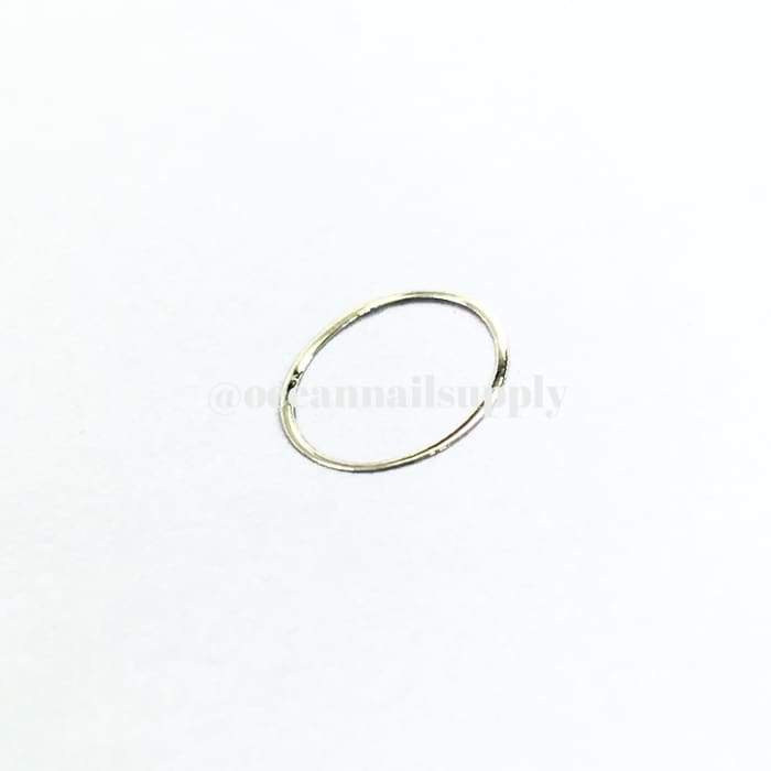 Thin Frame Gold Oval Frame - OceanNailSupply