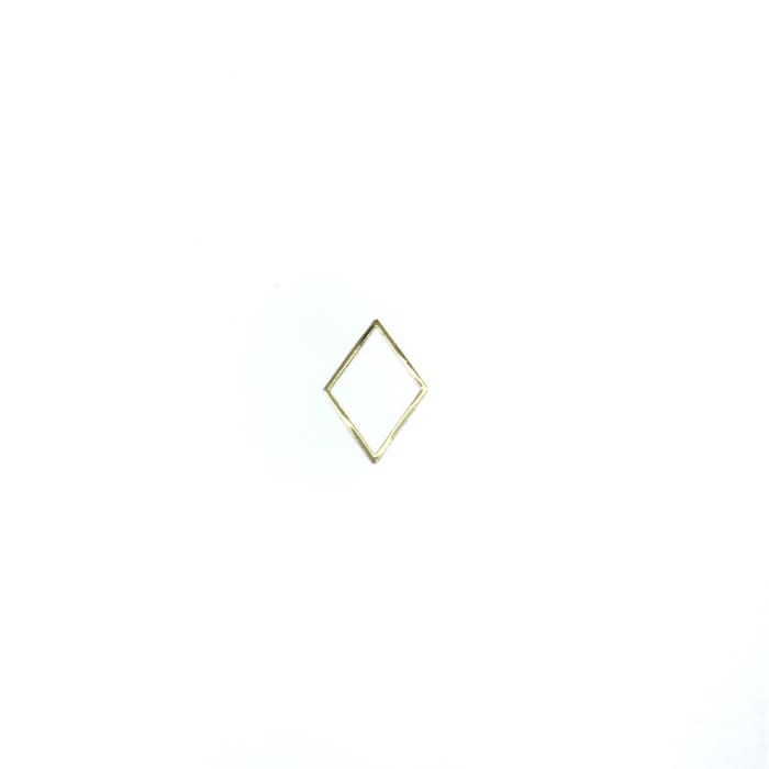Thin Frame Gold Rhombus Frame - OceanNailSupply