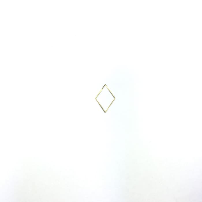 Thin Frame Gold Rhombus Frame - OceanNailSupply