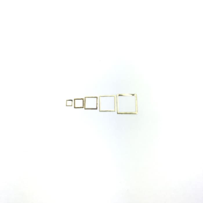 Thin Frame Gold Square Frame - OceanNailSupply
