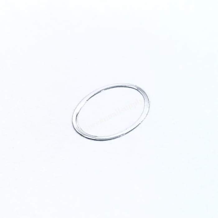 Thin Frame Silver Oval Frame - OceanNailSupply