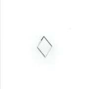 Thin Frame Silver Rhombus Frame - OceanNailSupply