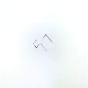 Thin Frame Silver Rhombus Frame - OceanNailSupply