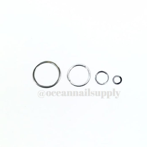 Thin Frames Silver Circle Frame - OceanNailSupply