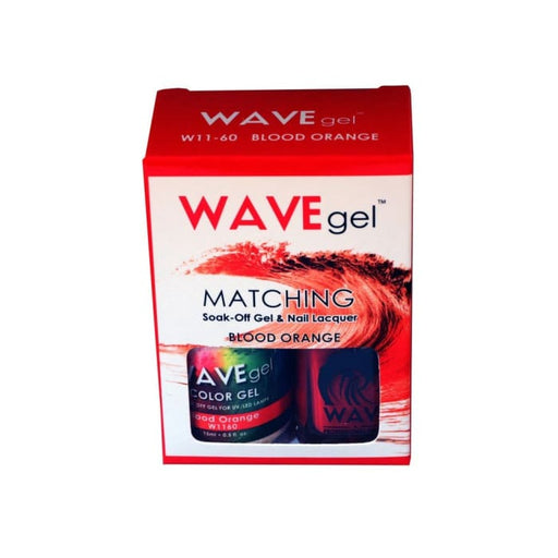 Wave gel Soak-Off Gel & Nail Lacquer - Blood Orange - OceanNailSupply