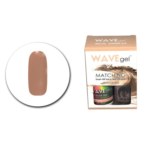 Wave gel Soak-Off Gel & Nail Lacquer - Ginger Ale - OceanNailSupply