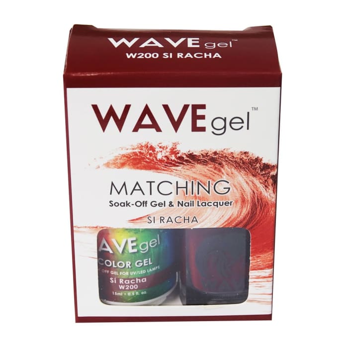 Wave gel Soak-Off Gel & Nail Lacquer - Si Racha - OceanNailSupply