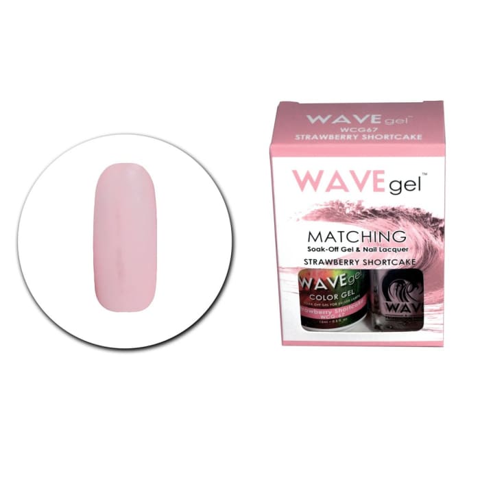Wave gel Soak-Off Gel & Nail Lacquer - Strawberry Shortcake - OceanNailSupply